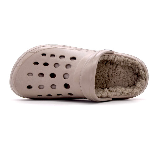 GUMMI CLOGS MIT FELL