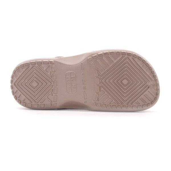 GUMMI CLOGS MIT FELL