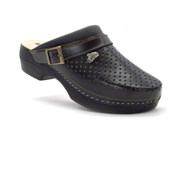 ANATOMISCHE LEDER-CLOGS