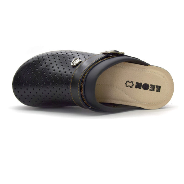 ANATOMISCHE LEDER-CLOGS