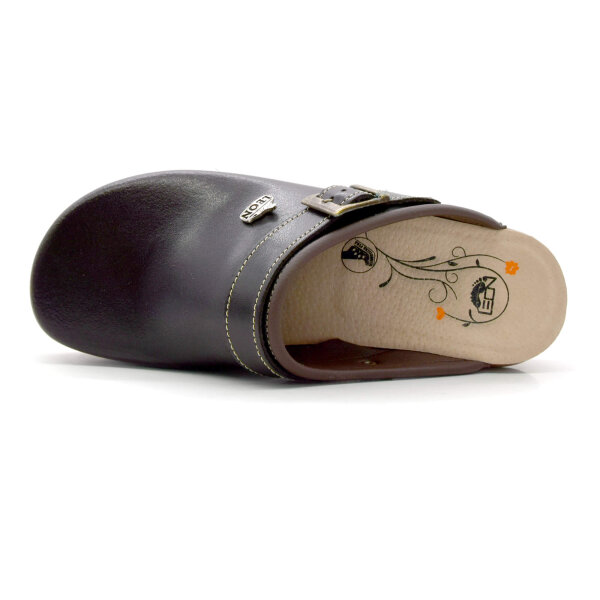ANATOMISCHE LEDER-CLOGS