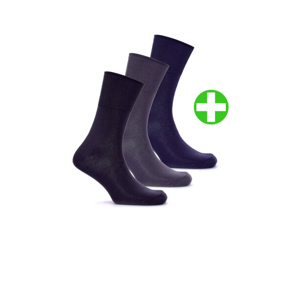 SOCKEN OHNE GUMMI 3ER PACK